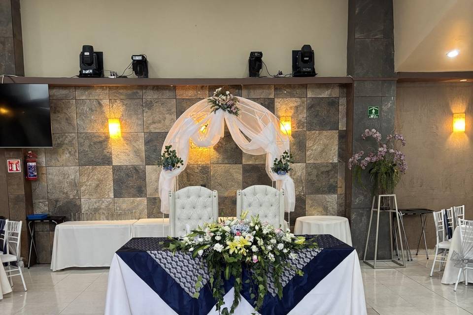 Detalle mesa de honor