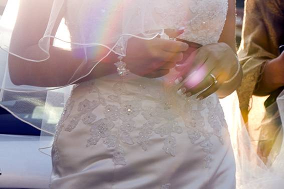Novia llegando a iglesia