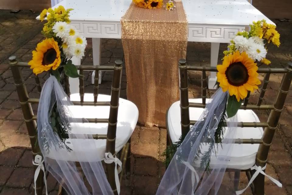 Ceremonia boda civil girasoles