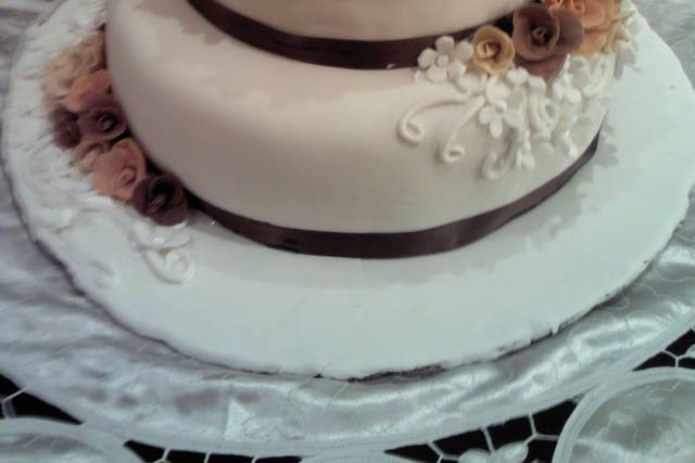 Pastel de fondant otoño