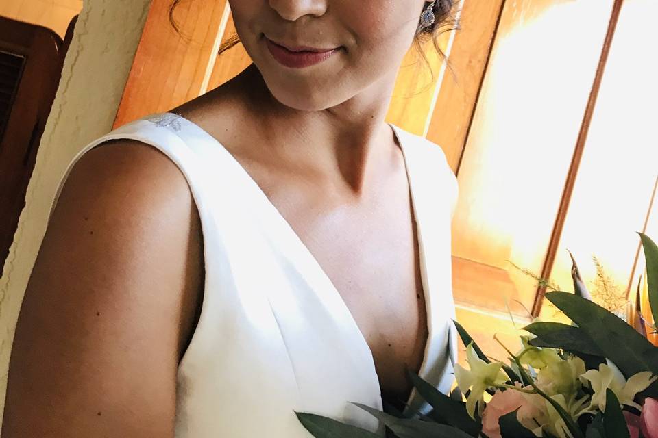 Happy bride