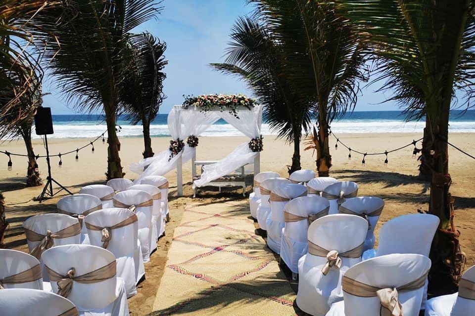 Boda área de playa