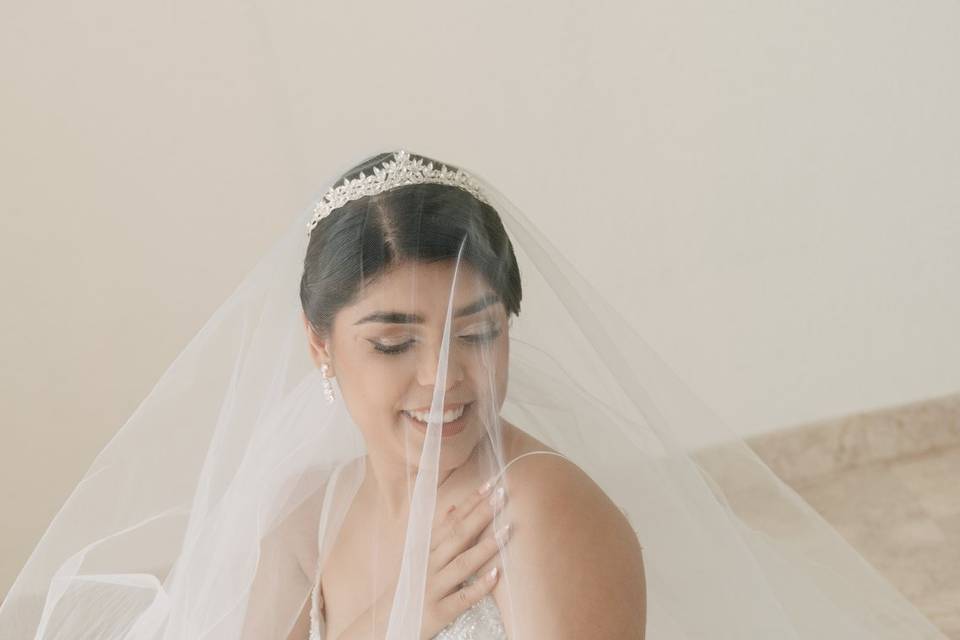 Novia Getting Ready