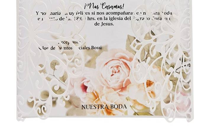 Invitacion Blanc Fleur MI-214