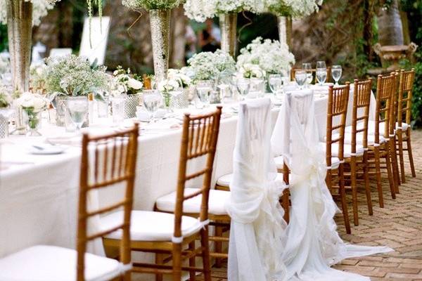 Boda jardín blanca