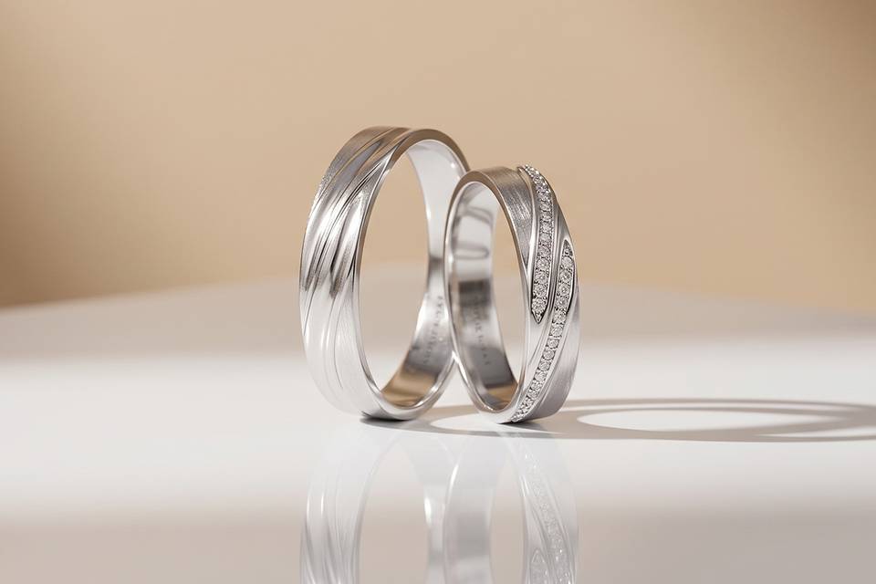 Argollas Oro Blanco