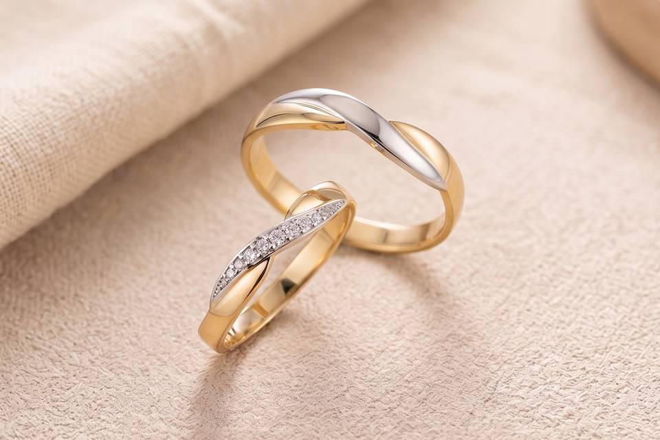 Argollas de Matrimonio Bicolor