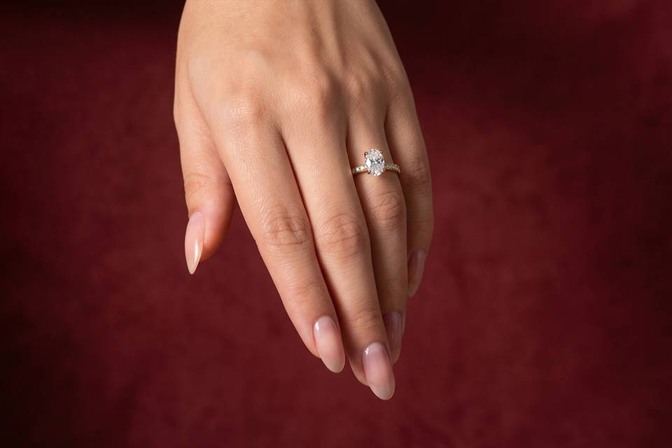 Anillo de Compromiso Oro Sólid