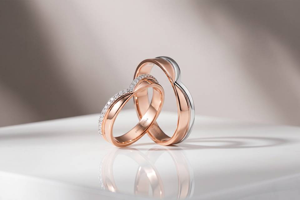 Argollas Oro Rosa