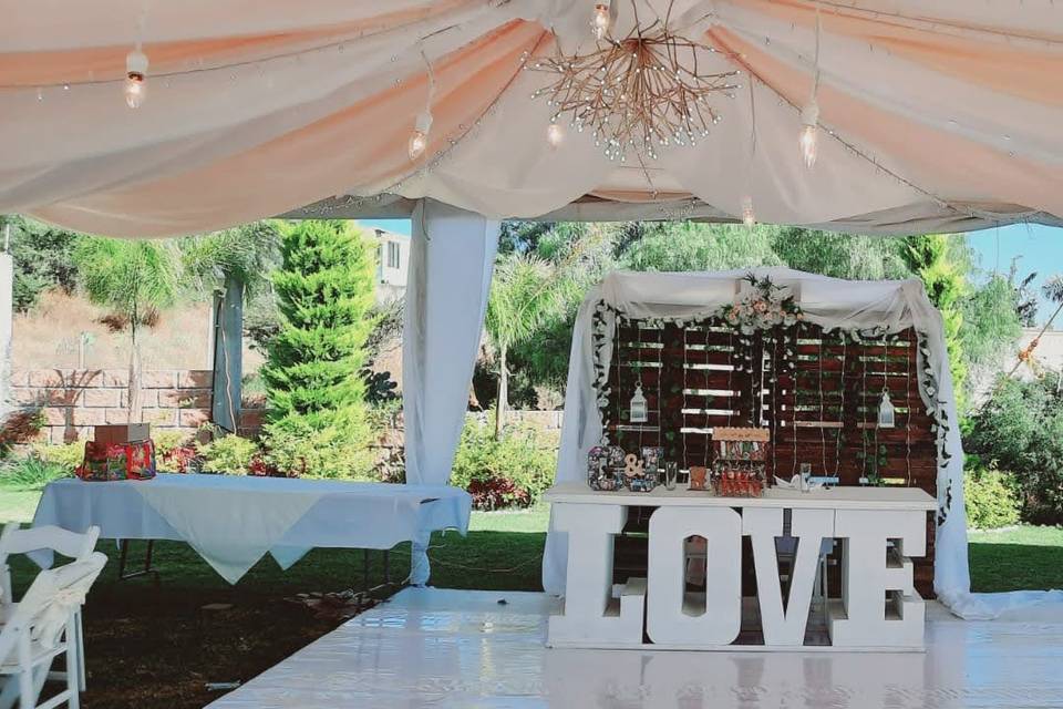 Mesa de honor en boda