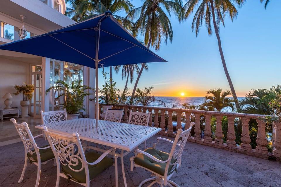 Vista al mar desde la villa