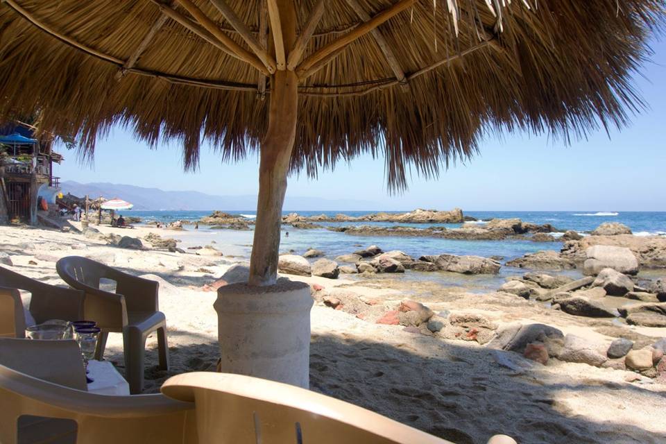 Palapa en playa