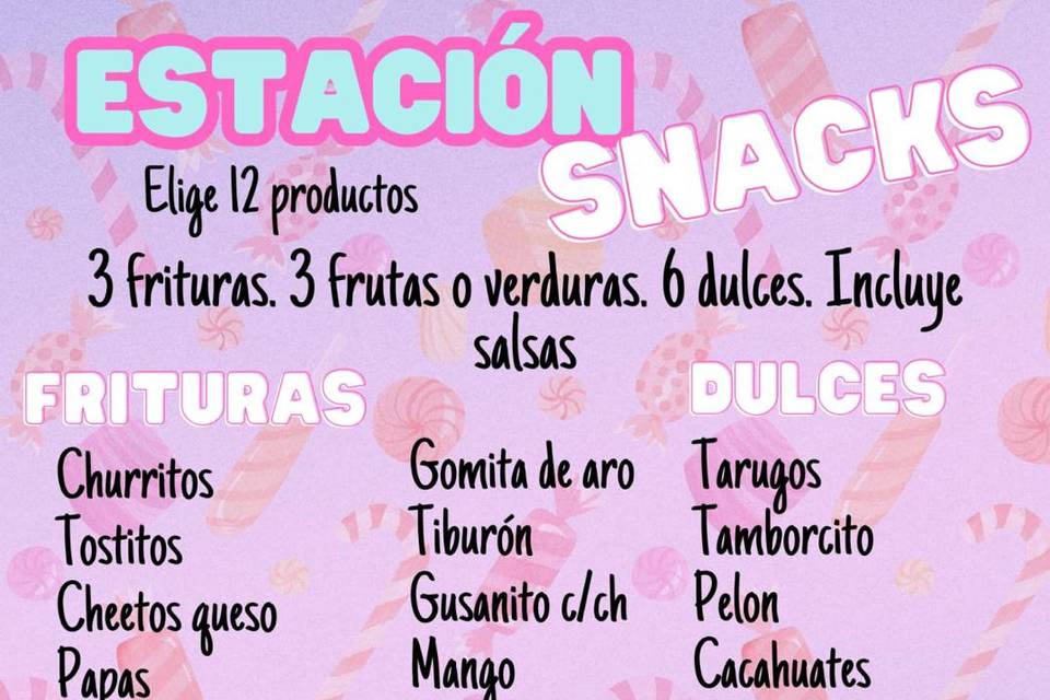 Servicio de carrito de snacks