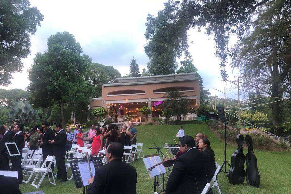 Boda en jardín