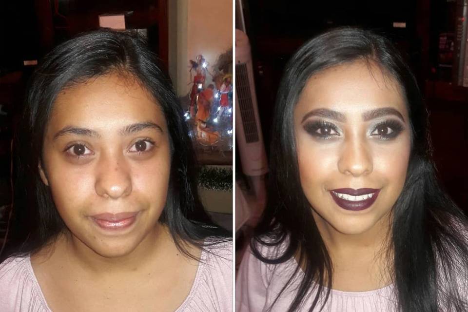 Maquillaje intenso piel joven