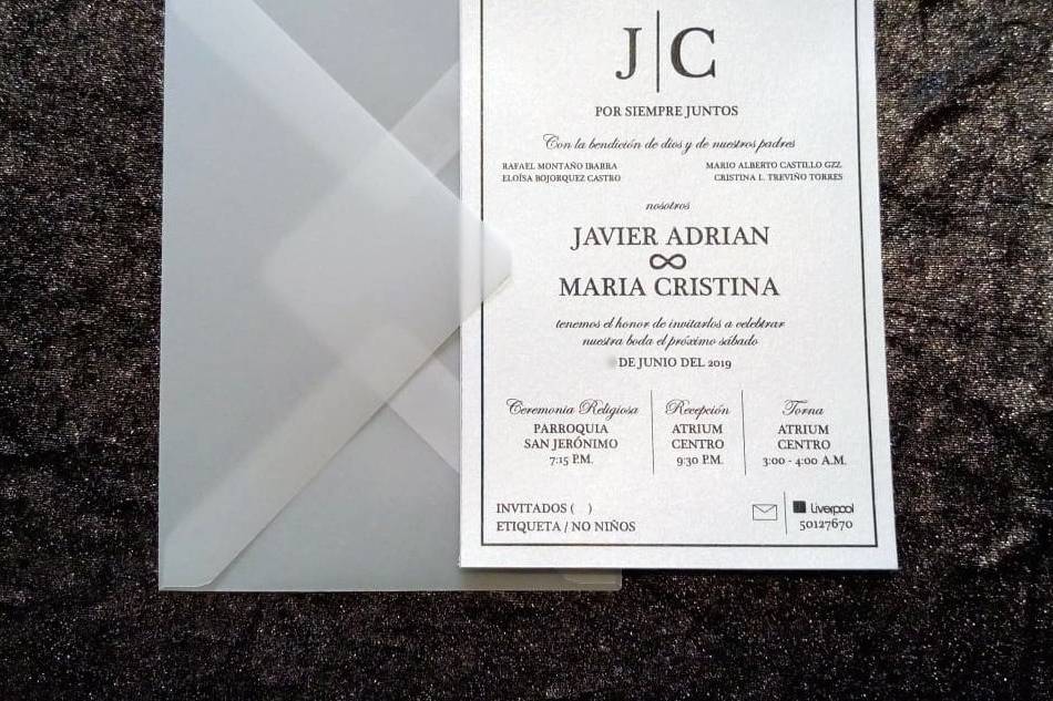 Invitación boda