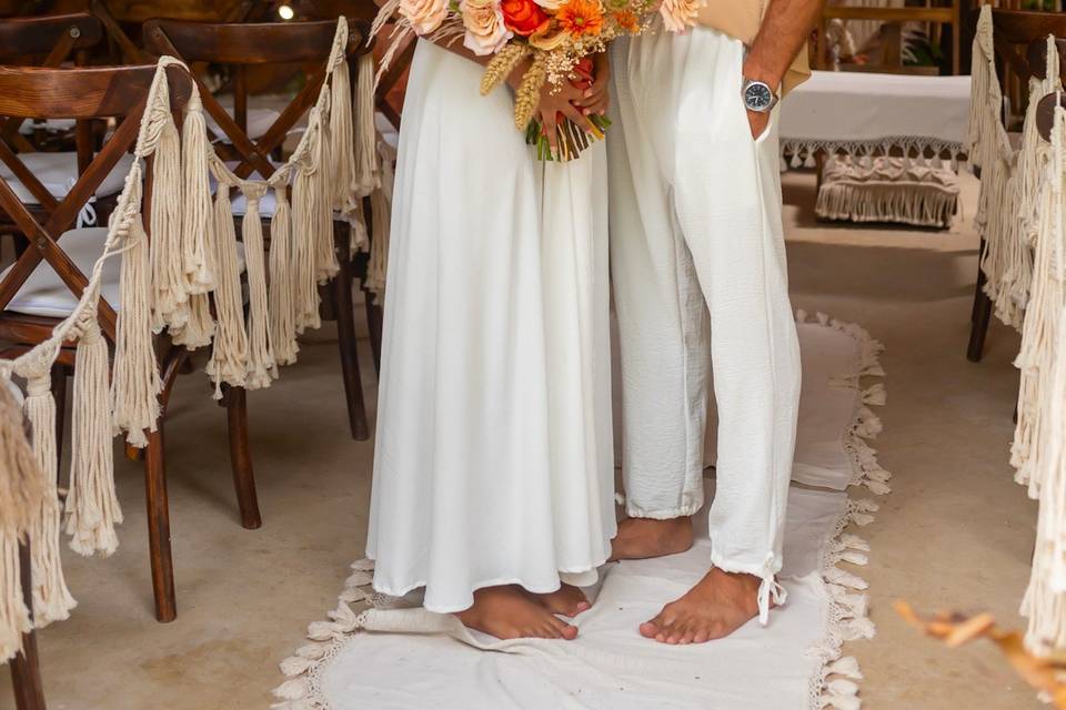Boda en yoga shala