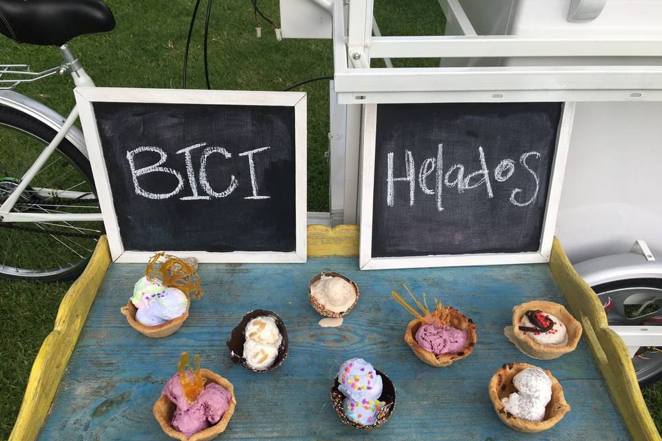 Helados en diferentes bases