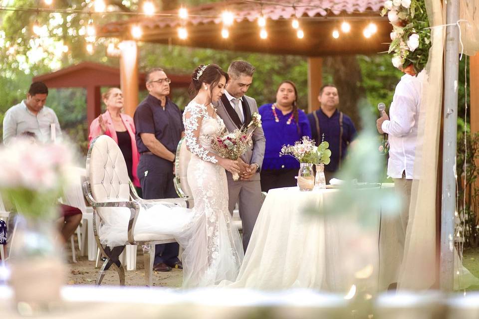Boda jardin