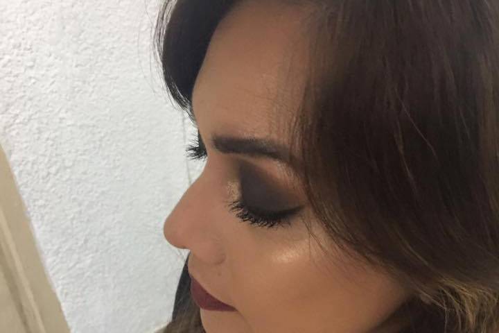 Maquillaje con toque de color