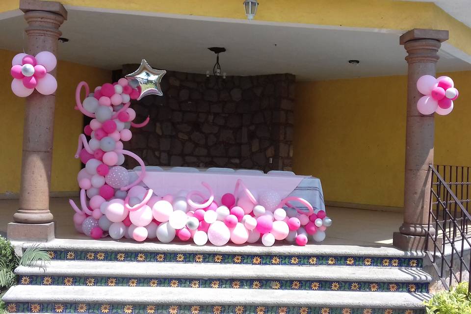 Decoración con globos