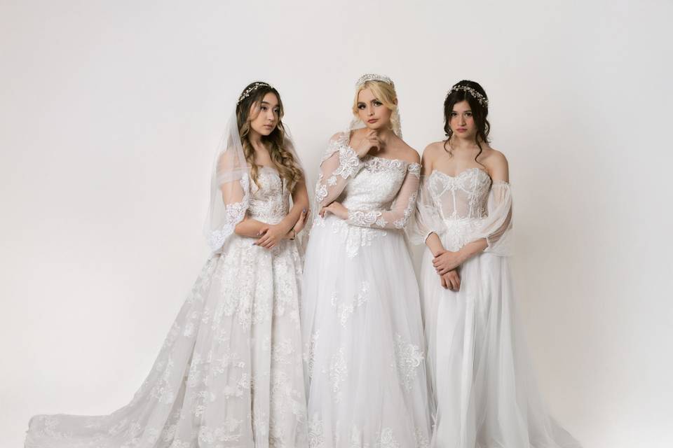 Diferentes estilos de novias