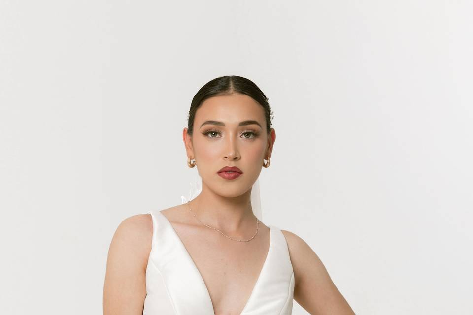 Novia estilo natural y minimal