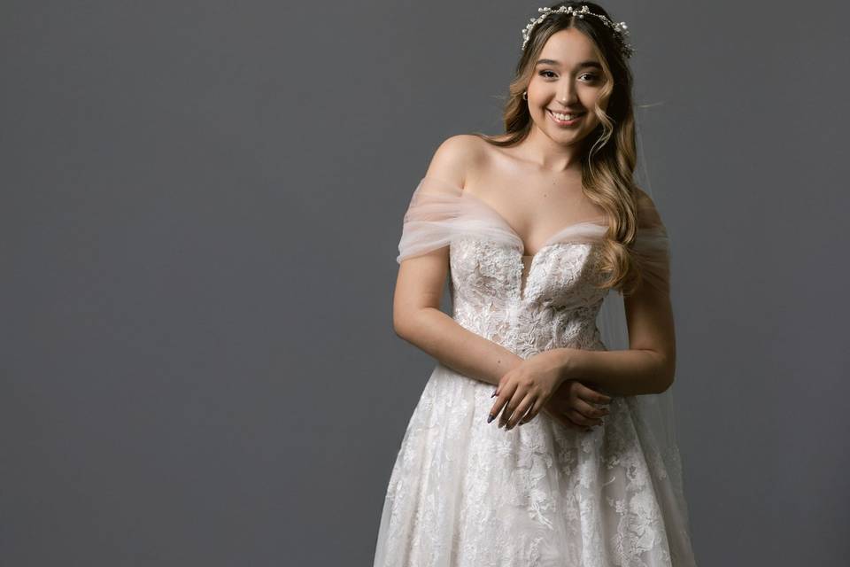 Novia estilo princesa