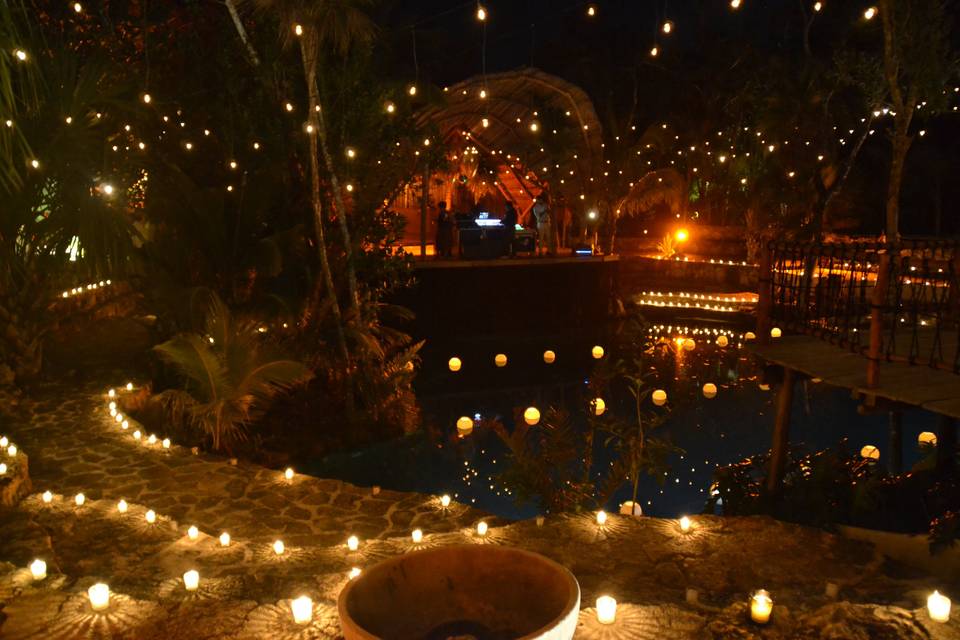 Decoracion sobre el agua