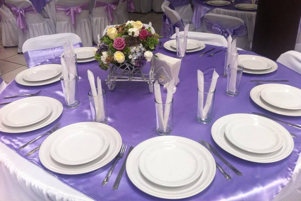 Mesa decorada