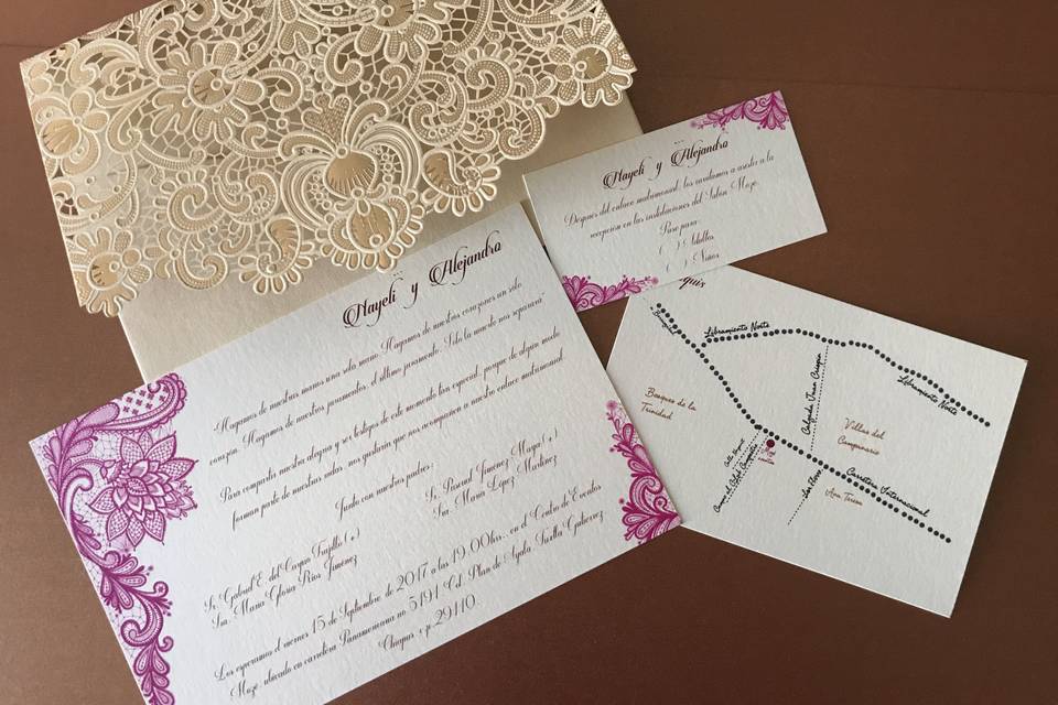 Invitación para boda