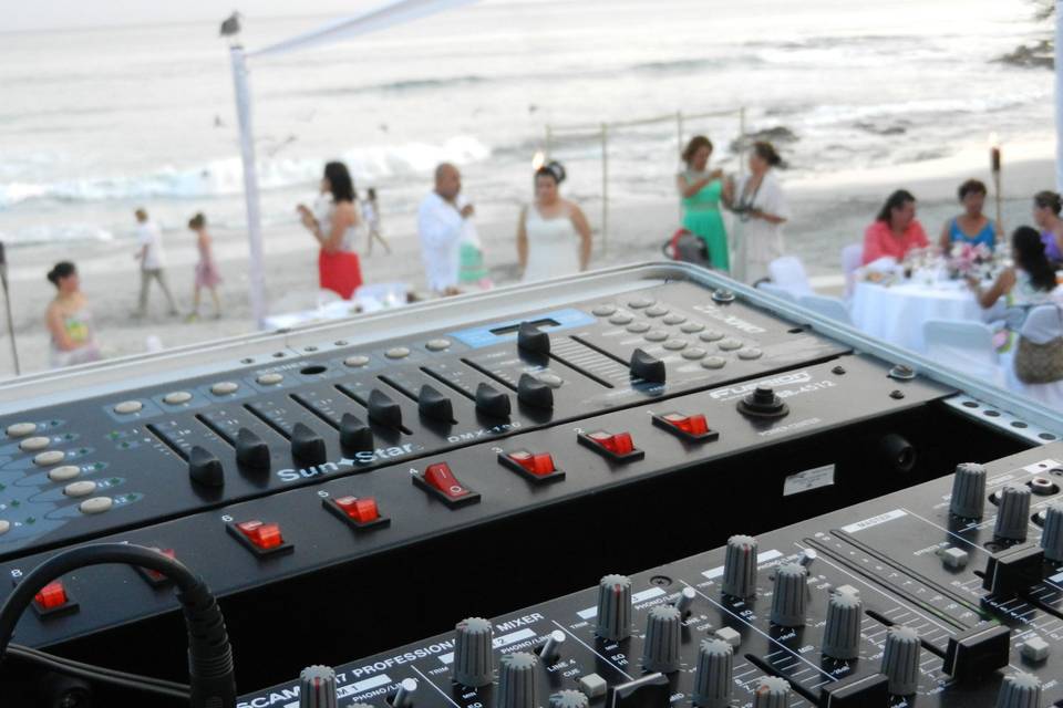 Stand dj booth