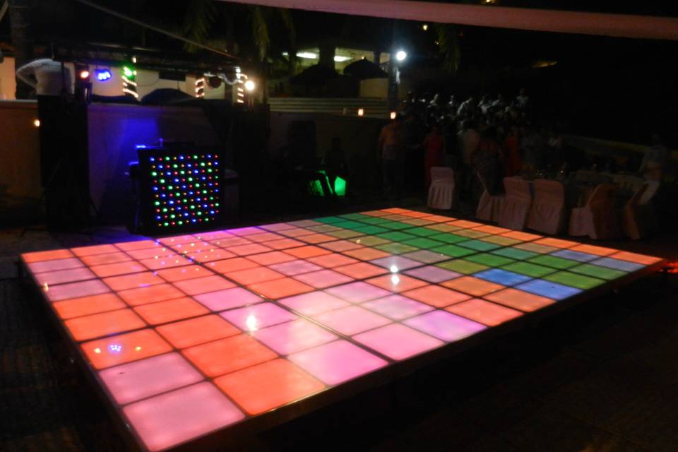 Multicolor pista de baile