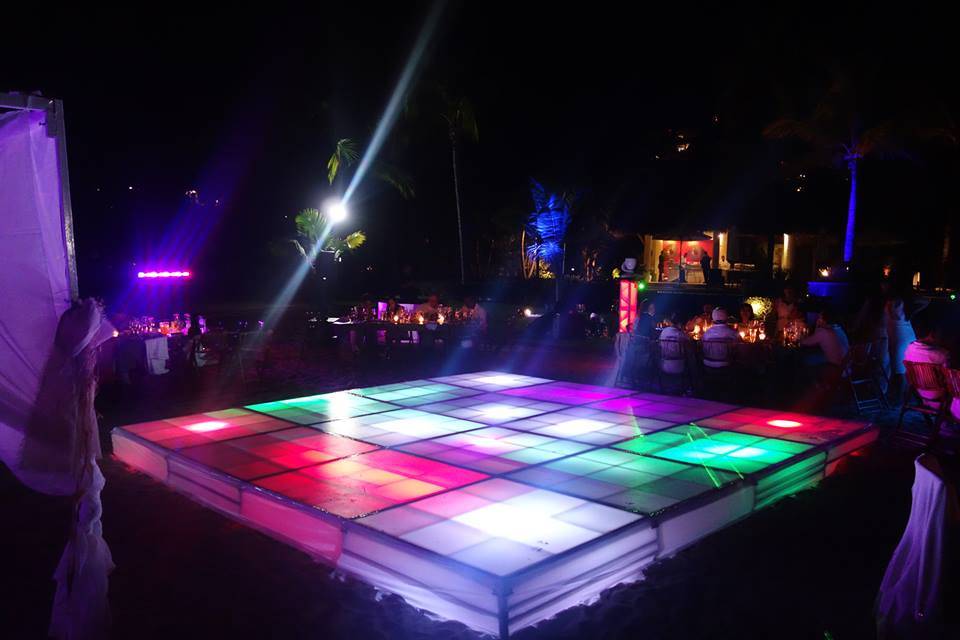 Led dance floor multicolor