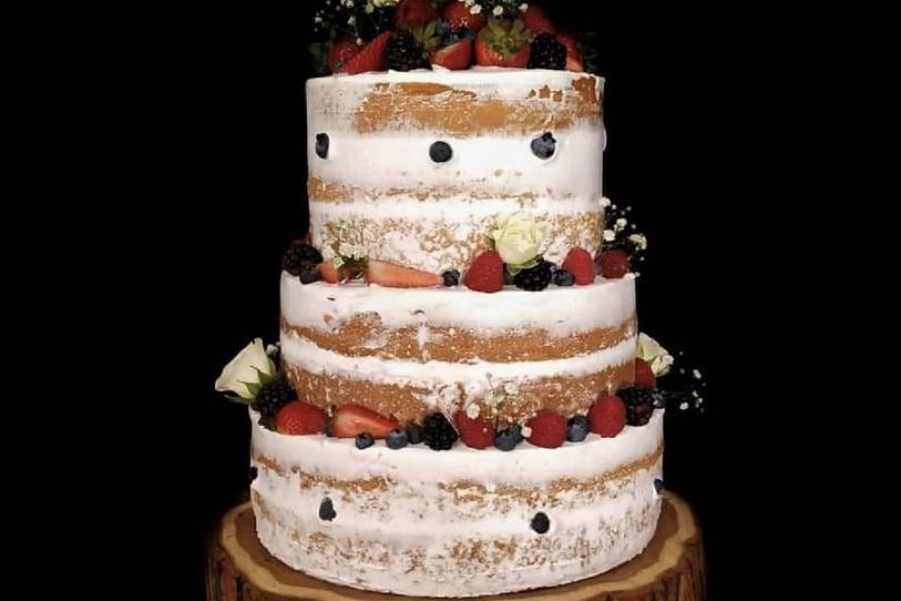 Naked cake - wild fruits