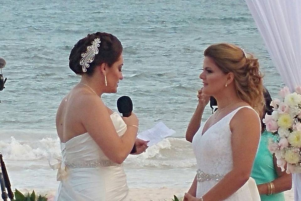 Boda en la playa