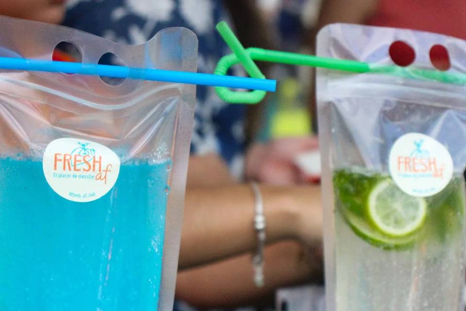 Bolsas con coctel