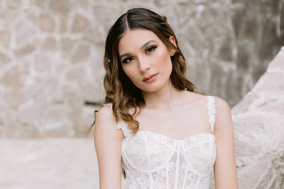 Maquillaje y peinado para novias