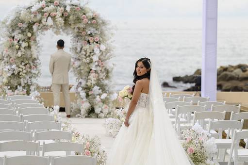 Romantic ceremony area