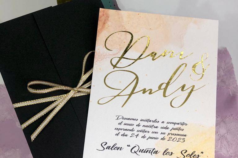 Invitación dany y andy