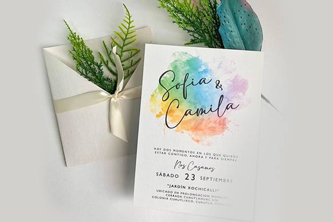 Invitación sofia y camila