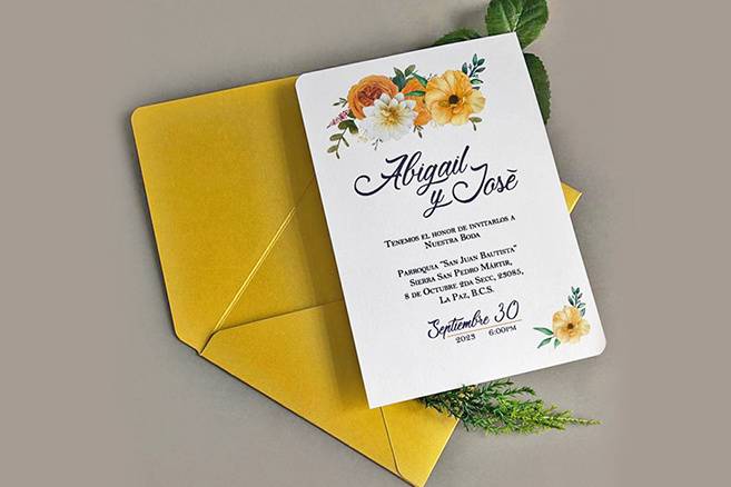 Invitación abigail y josé