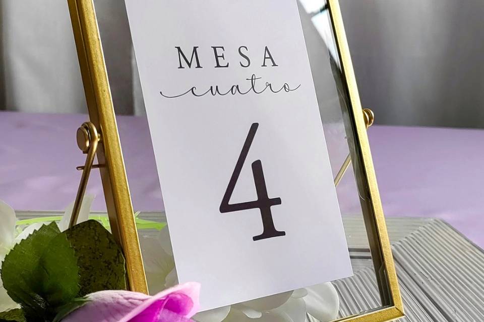 No. De mesa