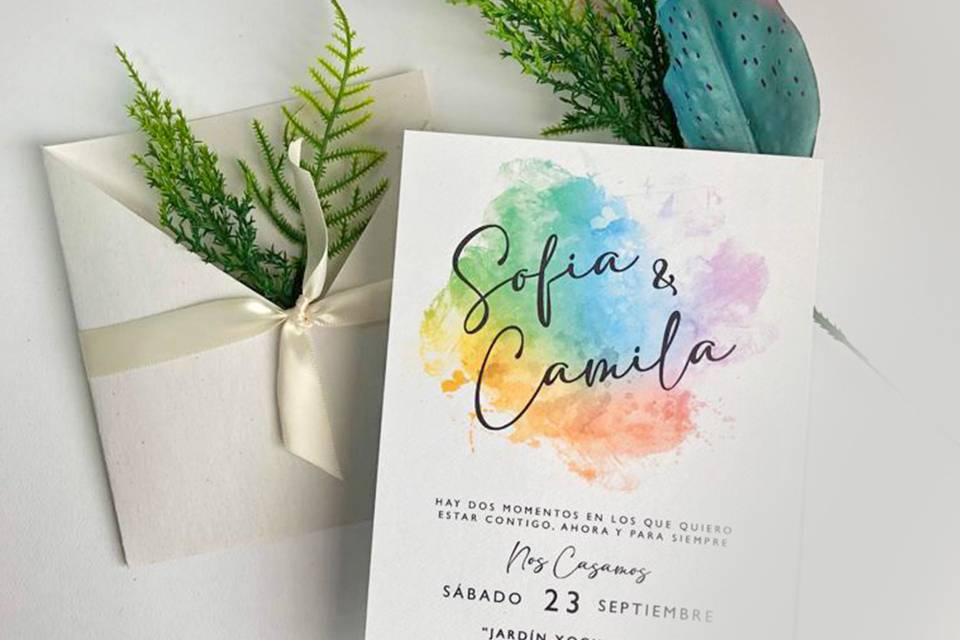 Invitación sofia y camila