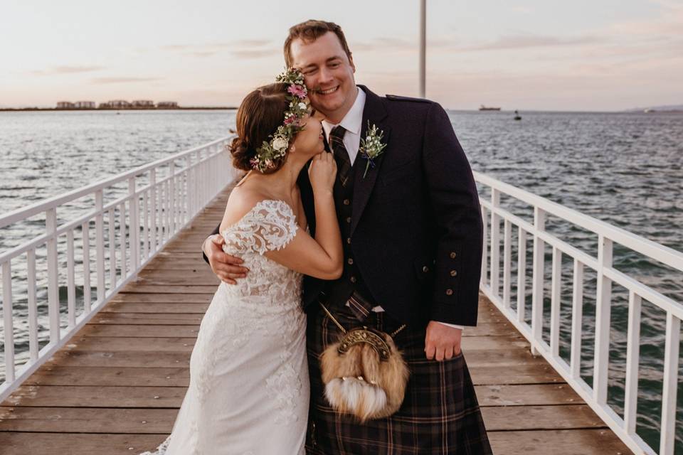 Mexican and scottish wedding