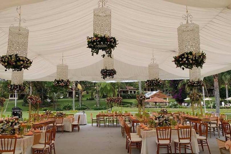 Boda jardín banquete Alyeska