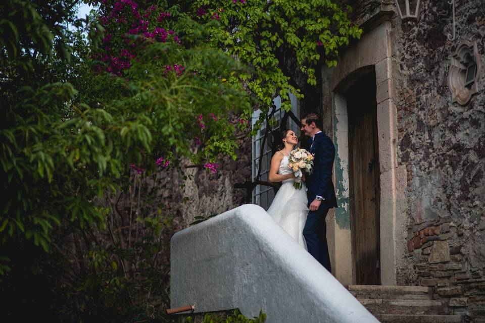 Sesión novios en boda