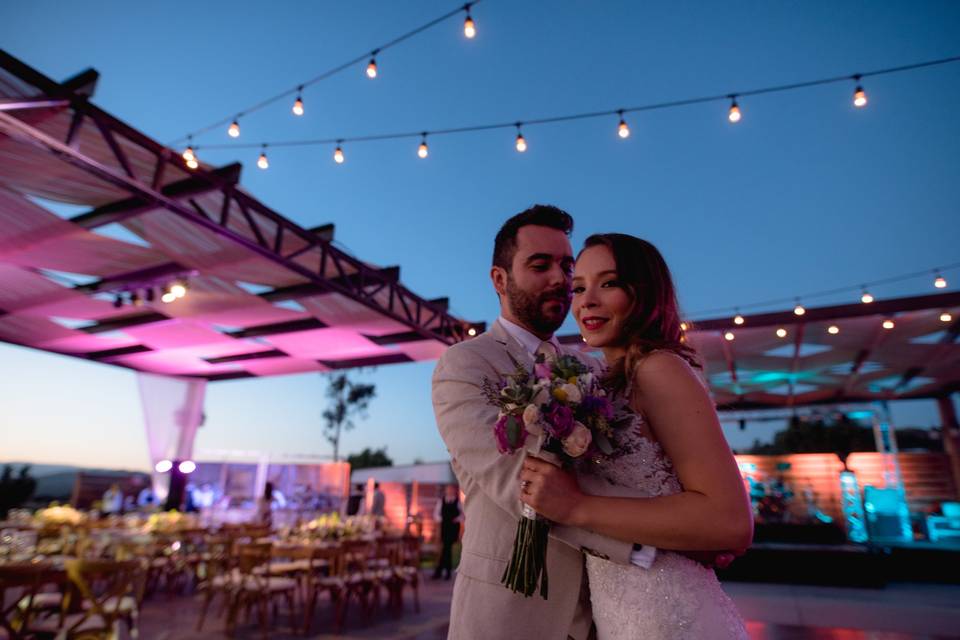 Sesión novios en boda