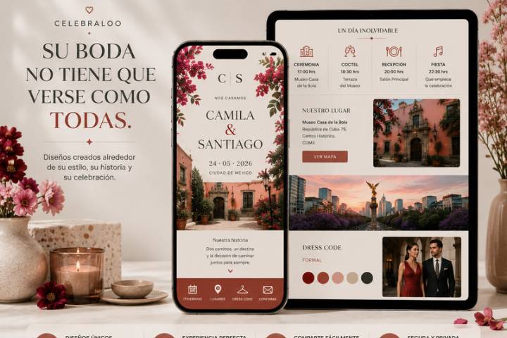 Diseños únicos para tu boda
