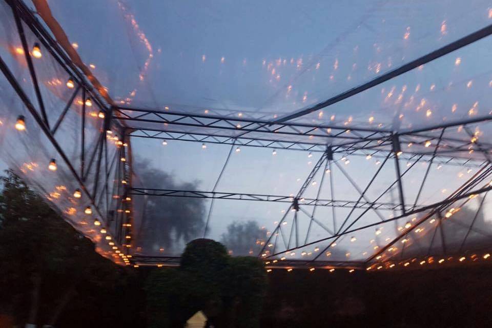 Carpa transparente para boda